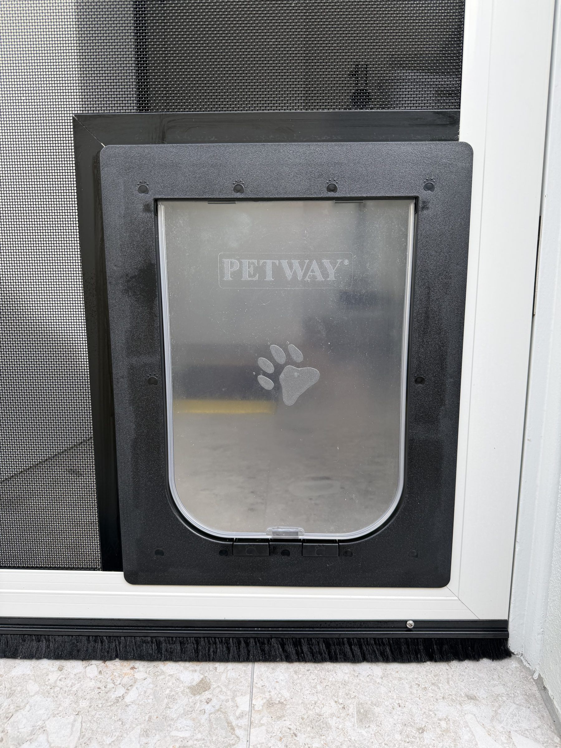 Screen Door with Dog Door | GoldCo Security Screens