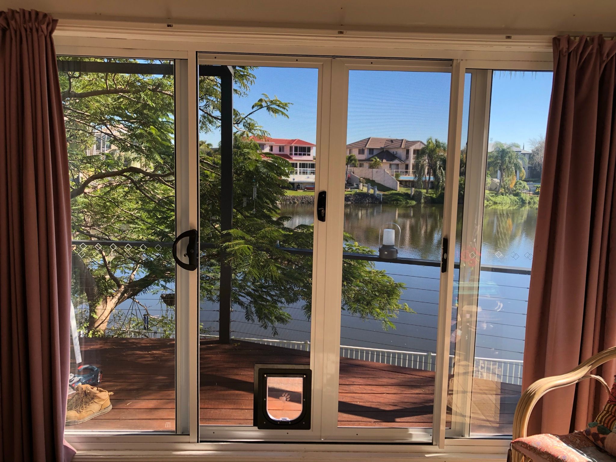 Screen Door With Dog Door