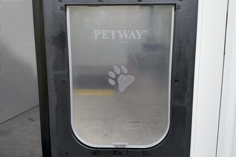Screen Door with Dog Door | GoldCo Security Screens